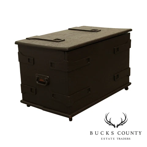Antique Arts and Crafts Oak Lidded Storage Chest Cover