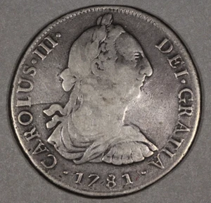 1781 Lima MI Peru Silver 8 Reales - Picture 1 of 2