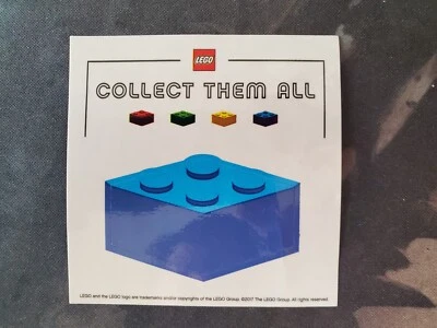 LEGO - Collect Them All - Blue Brick Sticker (NM) - Image 1 of 2