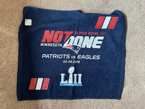 New England Patriots Super Bowl 52 LII Rally Towel 2018 Not Done Cover