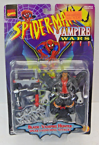1996 TOY BIZ Spider-Man Vampire Wars BLADE VAMPIRE HUNTER Sealed Action Figure