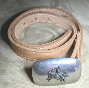 Gürtel Leder Rodeo Pferd an Schnalle Gesamtlänge = 34 cm FEB21 - Bild 1 von 12