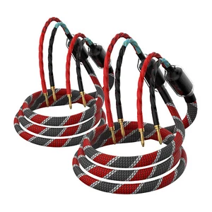 Pair OFC Copper HIFI Audio Speaker Cable gold plated Banana Y Spade Male Plug - Picture 1 of 15