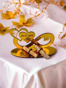 Infinito Personalizado Regalo 24cm Boda ORO San Valentín Verlo - Imagen 1 de 3