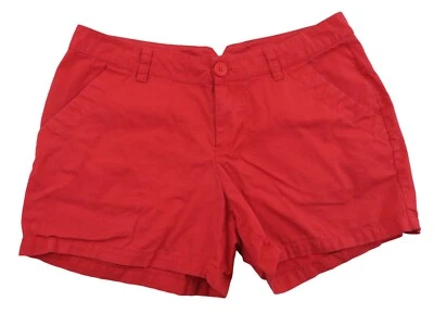 Columbia Womens Minimalist Chino Shorts Size 8 31 Pink Red Hiking Golf Summer - Image 1 of 4