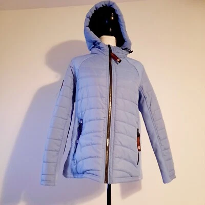 Casaco Parka Azul Equipamento Meteorológico Canadá Tamanho G - Imagem 1 de 4