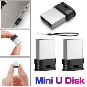 Mini USB Flash Drive Pen súper delgado 32 GB 64 GB Lote Memorias USB 2.0 Unidades - Imagen 1 de 11