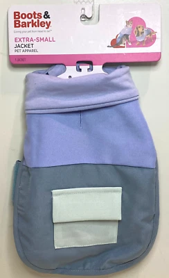 Botas y Barkley Perro Chaqueta Abrigo Cuello Alto y Ajustable X-Pequeño ~ hasta 10 libras Foto 1 de 4