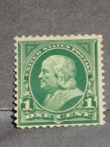 EE. UU. 1898 Franklin 1¢ Green Scott # 279 MH goma perturbada - Imagen 1 de 1