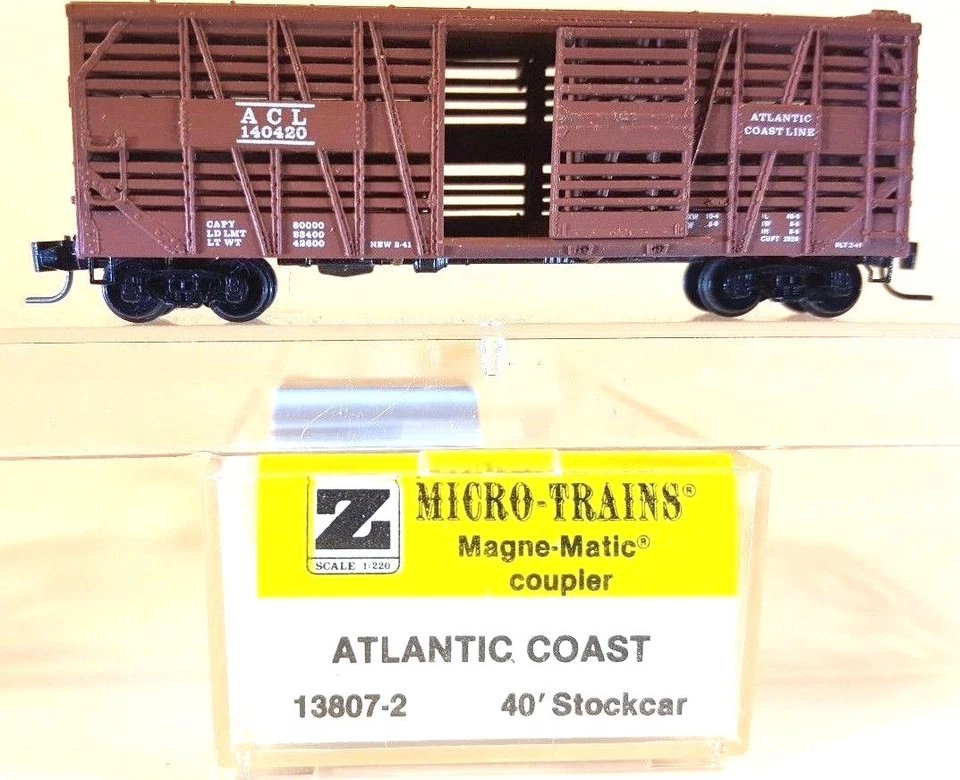 Z MTL 13807-2 40' Atlantic Coast Line ACL Despatch Stock Car NIB - Image 1 of 1