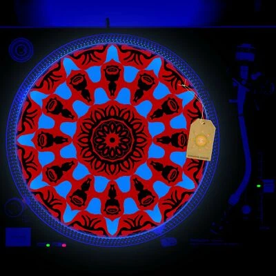 Happy Frog Turntable Slipmat GLOW BLACKLIGHT 12 inch for DJ Vinyl LP - Image 1 of 2