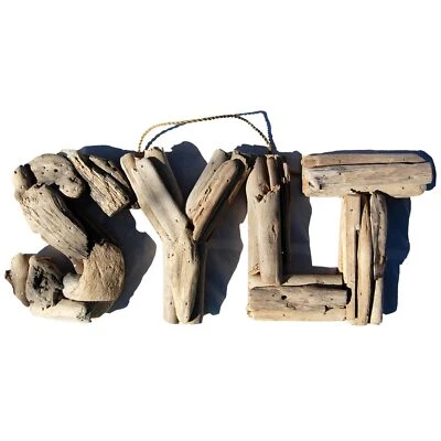 SEESTERN Treibholz Deko SYLT Motiv Wanddeko Driftwood Schild Holzdeko /2344 - Bild 1 von 4