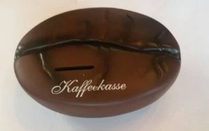 Spardose Kaffeebohne, Kunststoff mit Schloss - Bild 1 von 1