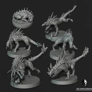 Wargames Compatible - Dark Demon Beasts x 6 - Eldar Ones - Picture 1 of 2