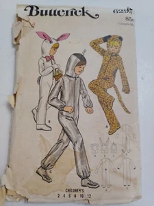 Bunny Leopard Cat Astronaut Space Kids 4 Butterick 6295 Costume Sewing Pattern - Picture 1 of 6