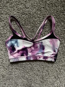 Sujetador deportivo Lululemon talla 4 colorido encaje ribete malla - Imagen 1 de 5