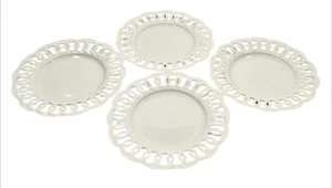 4 Bristol House Lattice Loop Edge Dessert Bread Butter Plate Ivory Cream 6" TD - Picture 1 of 4