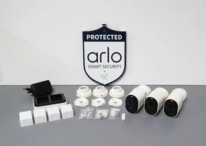 Arlo Pro 4 Spotlight Wire-Free Camera Security System VMC4350P - 3-Pack - Picture 1 of 10