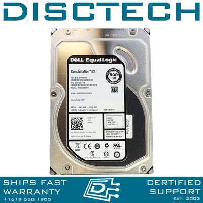 Seagate ST500NM0011 ES Enterprise SATA Hard Drive Dell Equallogic 9YZ162-236 - Image 1 of 3