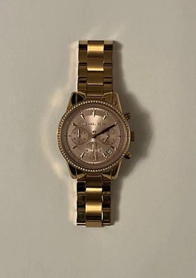 Relógio pavê Michael Kors Bryant Ritz ouro rosa MK6357 - Imagem 1 de 3