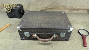 Wooden pistol or accessory case, home made, with removeable tray - Picture 1 of 11