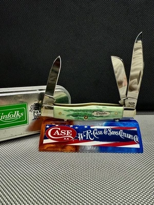 Case XX Two Dot Kinfolks EE. UU. Green Bone Stockman In The Tin! Foto 1 de 4