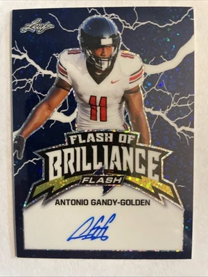 2020 Leaf Flash of Brilliance Antonio Gandy-Golden #FB-AGG Blue /35 (AU, RC) - Image 1 of 3