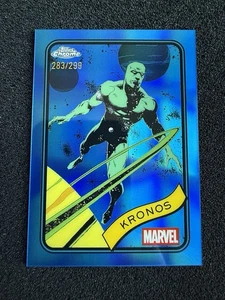 2025 Topps Chrome Marvel #25 Kronos Blue Refractor /299 - Picture 1 of 7