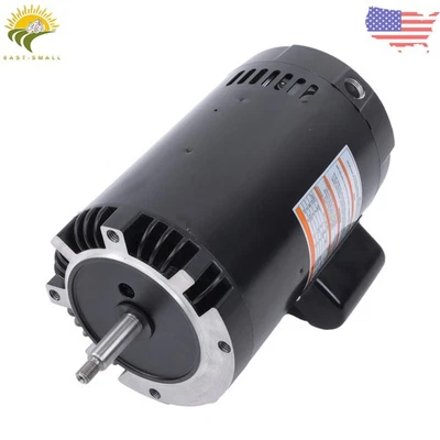 B129 1.5 HP Swimming Pool Pump Motor – 230/115V, 56J Frame, Stainless Steel - Image 1 of 4