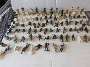 TAMIYA JOB LOT 1.35 PLASTIC WW11 ASSEMBLED FIGURES SEE PHOTOS,SELLING AS SPARES. - Picture 1 of 12