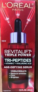 L'Oreal Revitalift Triple Power Tri-Peptides Vit C+ Hyaluronic Acid 1.0 Oz New! - Picture 1 of 1