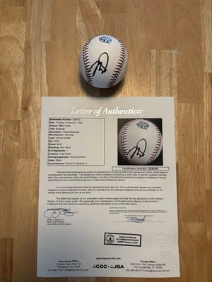 Mike Trout Signed Autographed 2024 All Star Game Baseball JSA LOA. La Angels - Image 1 of 4
