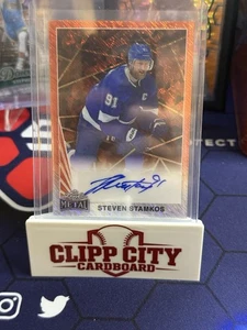 Steven Stamkos 2024 Leaf Metal Autograph Red 1/1 - Picture 1 of 2