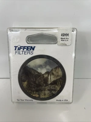 New Open Box Tiffen 49mm Black Pro-Mist 1/4 Diffusion Camera Filter    - Image 1 of 4