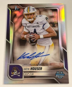 Katin Houser 2025 Bowman Chrome U University Refractor AUTO Autograph 1st /299 - Picture 1 of 1