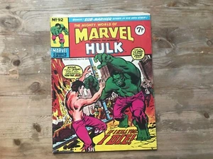 MARVEL COMICS  THE MIGHTY WORLD OF MARVEL  HULK   No92  JULY 1976  (U.K.7p) - Picture 1 of 7