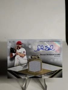 Noah Syndergaard 2022 Topps Tier One Tier One Auto Relics 01/99 LA Angels - Imagen 1 de 4