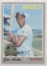 2019 Topps Heritage 1970 Buybacks Jim Hicks (50th Anniversary Logo on Left)