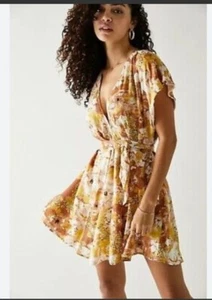 Free People Freddy Floral Romantic Mini Dress Coca Combo XS NWT - Picture 1 of 8