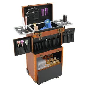 Estuche de Maquillaje Estuche de Peluquería Cosméticos Organizador Trolley Estuche Caja de Maquillaje NUEVO - Imagen 1 de 15