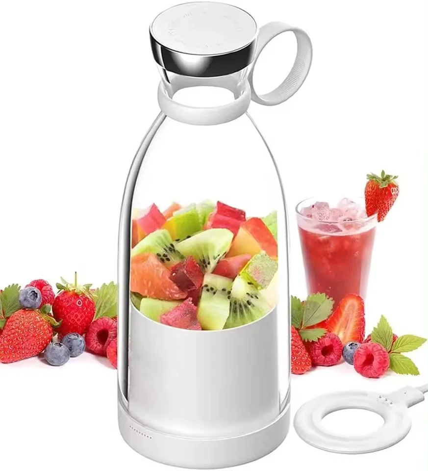 MINI FRULLATORE PORTATILE USB DA VIAGGIO PER SUCCO FRUTTA MIXER FRULLATI 350ML - Immagine 1 di 4