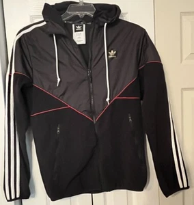 Adidas Climalite Skateboarding Zip Jacket Mens Small Recycled 3 Stripes Trefoil - Picture 1 of 11