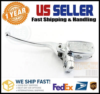 Cilindro maestro embrague hidráulico con palanca Honda Yamaha Suzuki Kawasaki 7/8" Foto 1 de 4