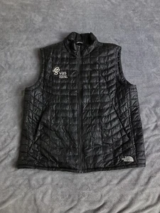 The North Face Thermoball Puffer Vest Black Quilted Full Zip Mens Size XL ISSUES - Picture 1 of 18