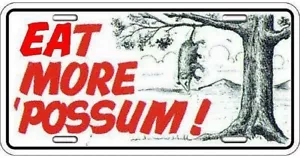 Signos 4 Diversión Slopo Eat More 'Possum, matrícula - Imagen 1 de 1