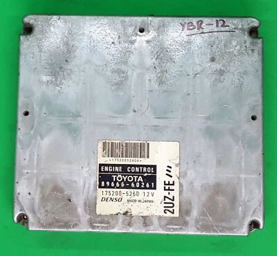 1999 Lexus LX470 Land Cruiser Electronic Control Module Unit ECM ECU 89666-60261 - Image 1 of 4