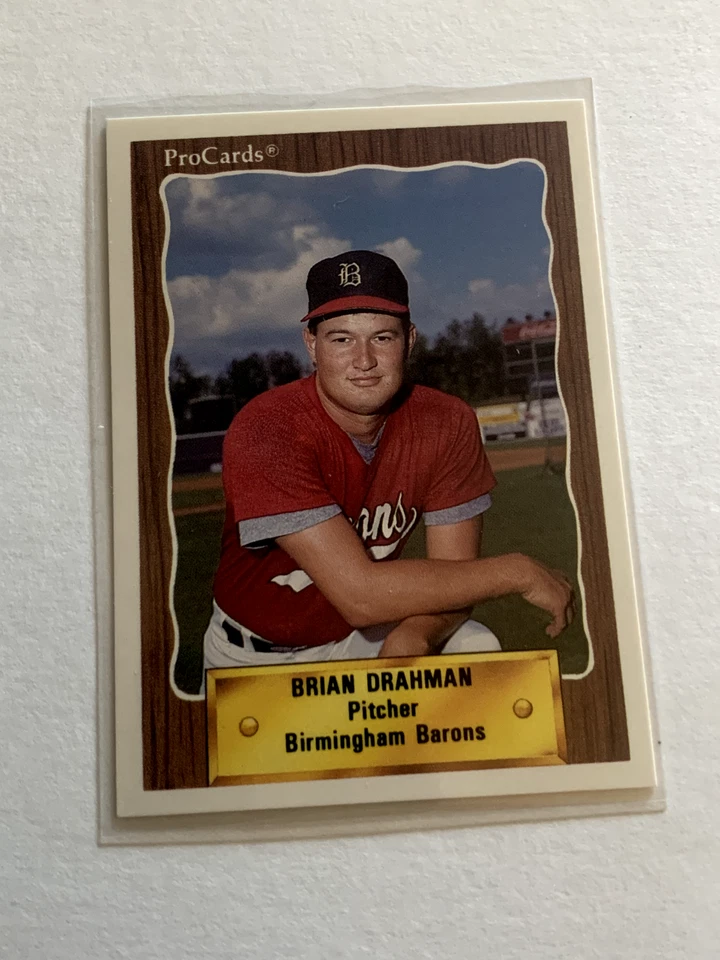 BRIAN DRAHMAN 1990 ProCards Birmingham Barons - Image 1 of 1