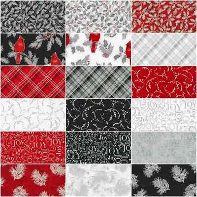 Winter's Grandeur Scarlet Colorstory 40 pieces of 2.5" x WOF Jelly rolls 2 NEW - Image 1 of 4