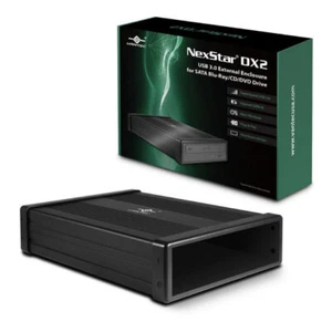 Vantec NexStar DX2 USB3.0 SATA BLUE-RAY/CD/DVD 5.25INCH DRIVE BAY, NST-540S3-BK - Picture 1 of 3