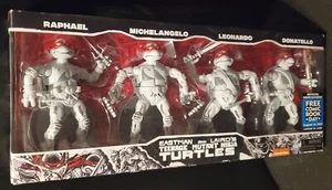 Playmates Eastman & Laird Free Comic Book Day TMNT Ninja Turtle 4 Pack SEALED - Picture 1 of 2